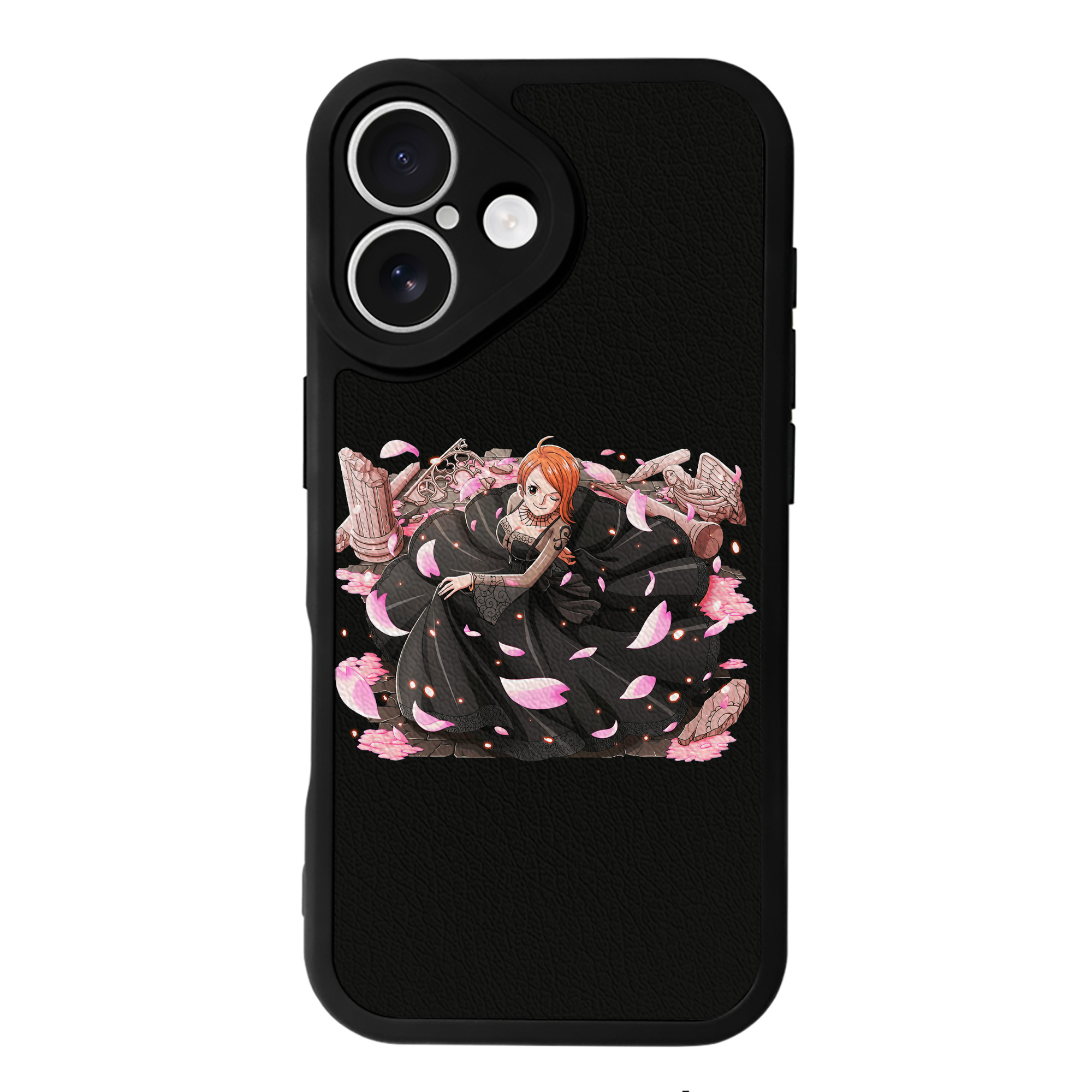 （画像用） ワンピース ナミ ONE PIECE Nami 【iPhone 16シリーズ対応】シリコンスマホケース（レザー調） 材質：シリコン